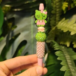 Green and Pink Kids Hair Clip